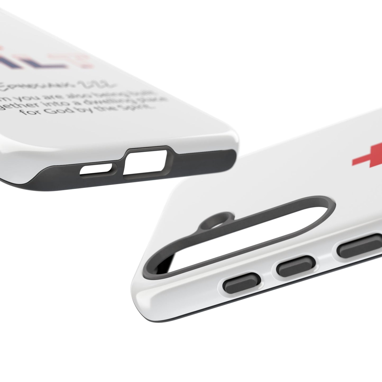 Built Cross Logo with Ephesians 2:22 Scripture Phone Case