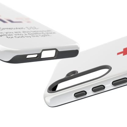 Built Cross Logo with Ephesians 2:22 Scripture Phone Case