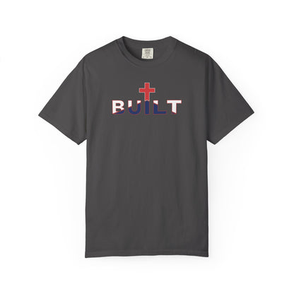 Built Cross T-Shirt - White Outline