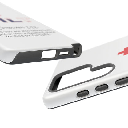 Built Cross Logo with Ephesians 2:22 Scripture Phone Case