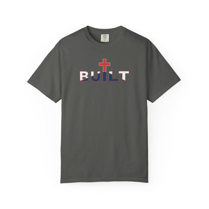 Built Cross T-Shirt - White Outline