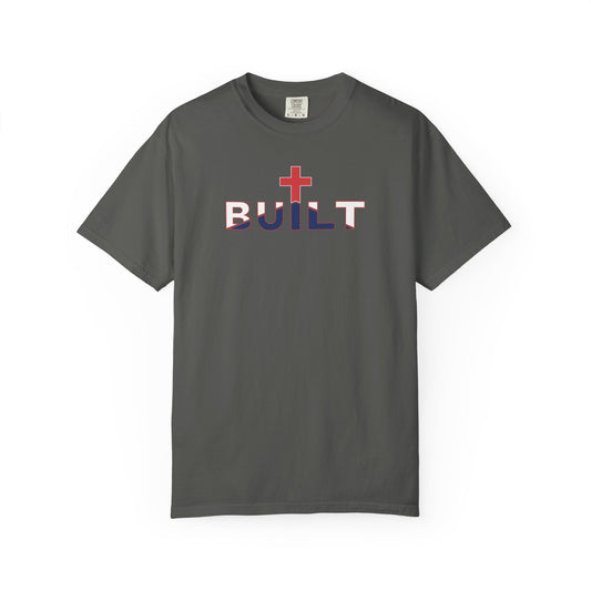 Built Cross T-Shirt - White Outline