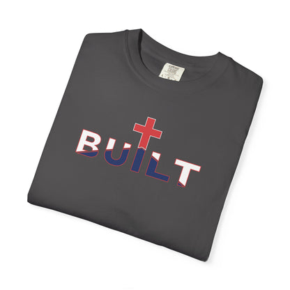 Built Cross T-Shirt - White Outline