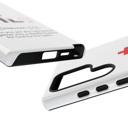 Built Cross Logo with Ephesians 2:22 Scripture Phone Case