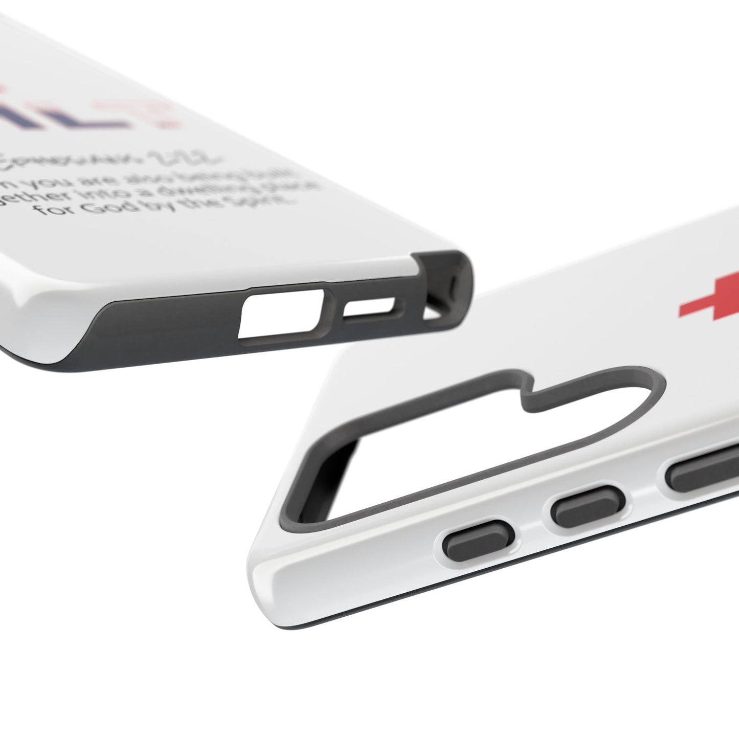 Built Cross Logo with Ephesians 2:22 Scripture Phone Case