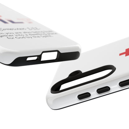 Built Cross Logo with Ephesians 2:22 Scripture Phone Case