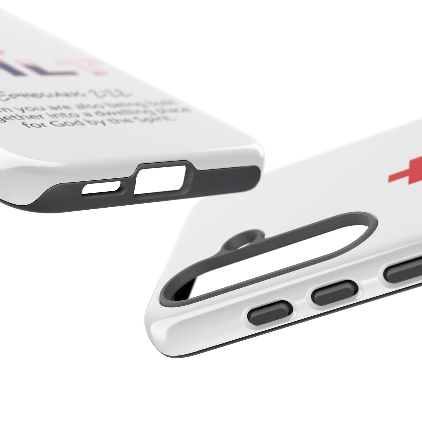 Built Cross Logo with Ephesians 2:22 Scripture Phone Case