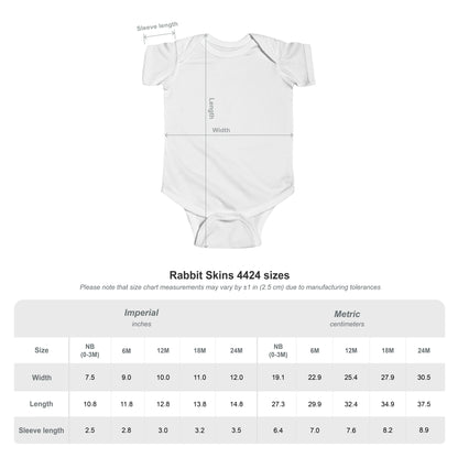 Infant Bodysuit — "Built" Cross Design with Psalm 22:9-10 Back (Baby Onesie)