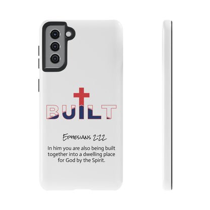 Built Cross Logo with Ephesians 2:22 Scripture Phone Case