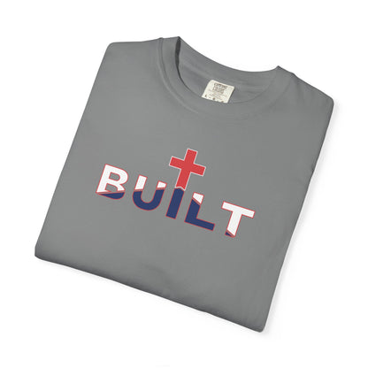 Built Cross T-Shirt - White Outline