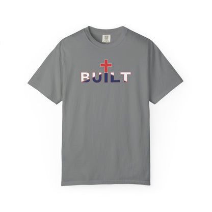Built Cross T-Shirt - White Outline