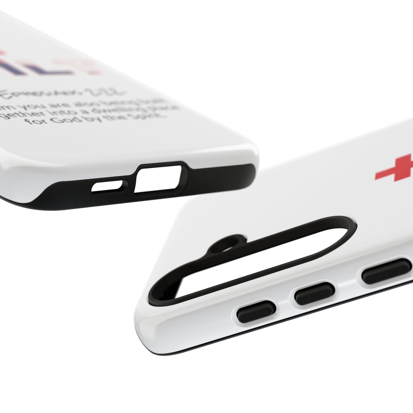 Built Cross Logo with Ephesians 2:22 Scripture Phone Case