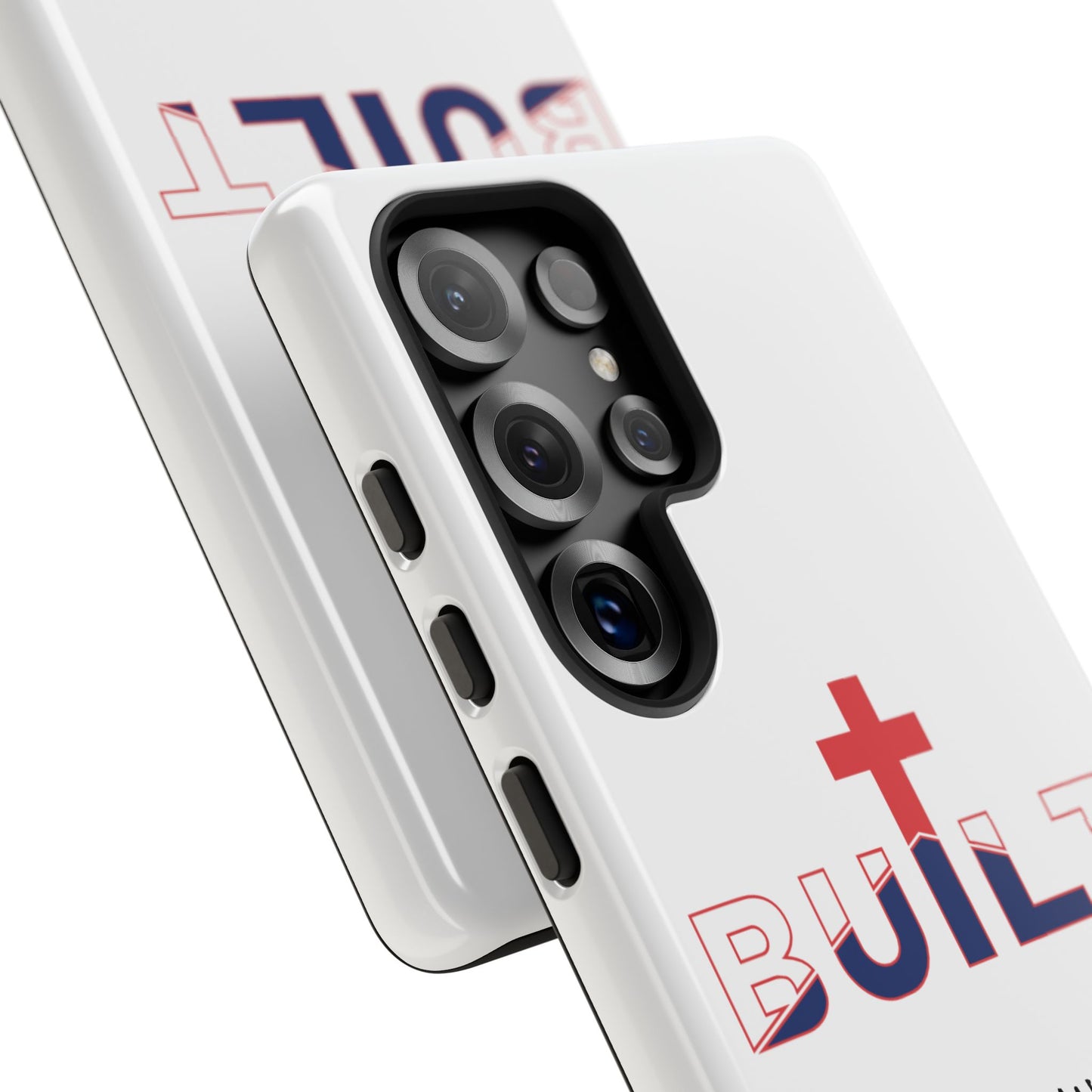 Built Cross Logo with Ephesians 2:22 Scripture Phone Case